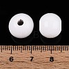 Spray Painted Round Natural Schima Wood Beads WOOD-A018-12mm-30-4