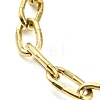 Ion Plating(IP) 304 Stainless Steel Paperclip Chain Bracelets BJEW-M308-01G-2