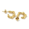 Ion Plating(IP) 304 Stainless Steel Stud Earrings EJEW-G400-03G-2