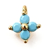 Brass Micro Pave Cubic Zirconia Pendants KK-D356-07B-G-1