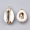 Electroplate Freshwater Shell Pendants X-SHEL-S274-19-2