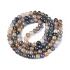 Baking Paint Crackle Glass Beads Strands GLAA-Q106-03A-18-2
