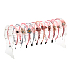 Acrylic Headband Organizers Display Stand OHAR-PW0001-134A-5