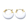 Ion Plating(IP) Golden 304 Stainless Steel Donut Hoop Earrings EJEW-G375-03G-01-1