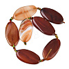 Natural Banded Agate Beads Strands G-F825-H01-02A-3
