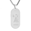 Stainless Ssteel Box Chain Oval with Constellation Pendant Necklaces for Men and Women PW-WG1F1EC-09-1