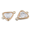 Transparent K9 Glass Connector Charms GLAA-N038-60-F13-2