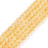 Natural Citrine Beads Strands G-E326-6mm-02-1