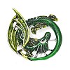 Pelycosaur Alloy Enamel Lapel Pins for Backpack Clothes JEWB-G044-02AS-01-2