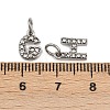 304 Stainless Steel Rhinestone Pendants STAS-B108-03P-A-3