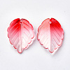 Transparent Spray Painted Glass Pendants GLAA-S054-006B-03-2