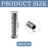 10Pcs Retro Zinc Alloy Cord Ends FIND-FH0017-97AS-2