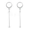 Brass Leverback Earring Findings EJEW-TAC00034-1