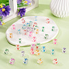 50Pcs Acrylic European Beads MACR-TADJ0001-13V-6