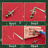 DIY Christmas Fairy Earring Making Kit DIY-SC0022-83-6