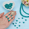 2 Strands 2 Styles Synthetic Turquoise Beads Strands G-PH0003-48A-3