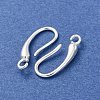 Brass Earring Hooks KK-G604-06S-2