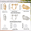 12Pcs 6 Style Brass Clip-on Earring Findings DIY-SC0021-28-2
