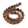 Natural Tibetan 3-Eye dZi Agate Beads Strands G-A240-A03-02-3