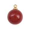 304 Stainless Steel Resin Pendants STAS-K322-10C-03-1