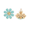 304 Stainless Steel Enamel Stud Earrings EJEW-S226-03G-02-3