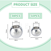 2 Style 304 Stainless Steel European Beads STAS-DC0015-67-2