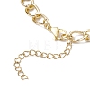 Aluminium Twisted Curb Chains Link Bracelets BJEW-JB11530-01-4