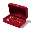 Rectangle Iron Covered with Velvet Jewelry Set Storage Boxes CON-K002-07A-3