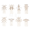 3 Sets 201 Stainless Steel Bookmarks STAS-DR0001-09A-1