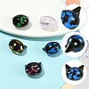 5Pcs 5 Colors Handmade Foil Glass Beads LAMP-FS0001-78-2