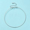 Rhodium Plated 925 Sterling Silver Bangles BJEW-G681-01A-P-2