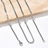 10Pcs 2.3MM 304 Stainless Steel Box Chain Necklaces NJEW-G203-05P-1