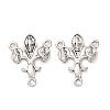 Tibetan Style Alloy 3-Loop Chandelier Component Links FIND-C094-19AS-1