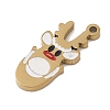 Christmas Theme Ion Plating(IP) 304 Stainless Steel Enamel Pendants STAS-Z083-09G-03-2