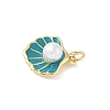 Brass Enamel Pendants KK-B148-03G-02-2