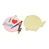 Alloy Enamel Pendants ENAM-L055-01K-01-2