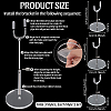 3 Bags 3 Styles Adjustable Height Plastic Doll Display Stands ODIS-FG0002-31-2