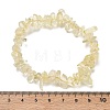 Heated Natural Lemon Quartz Chip Beaded Stretch Bracelets for Women BJEW-D467-01D-5