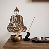 US 1 Set Buddhist PET Hollow Out Drawing Painting Stencils DIY-MA0001-97-7