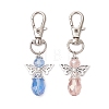 2Pcs Angel Glass Beads Pendant Decoration HJEW-JM02652-02-2