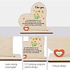 Wooden Heart Table Decorations DJEW-WH0017-009-4