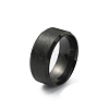 201 Stainless Steel Plain Band Ring for Women RJEW-WH0010-06B-MB-1