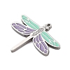304 Stainless Steel Enamel Charms STAS-L022-488B-P-3