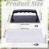 4 Bags Rectangle Polyester Cleaning Brush AJEW-OC0016-29B-2