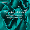 10 Yards Velvet Frayed Ribbon SRIB-WH0011-226C-4