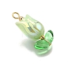 UV Plated Acrylic Pendants X1-PALLOY-TA00270-4