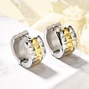 304 Stainless Steel Hoop Earrings for Women EJEW-C096-51GP-1