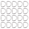 20Pcs Iron D Rings IFIN-DC0001-10-1