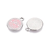 Rack Plating Alloy Enamel Pendants ENAM-N070-01C-02P-02-2