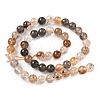 Natural Herkimer Diamond Beads Strands G-Z115-C01-8mm-3